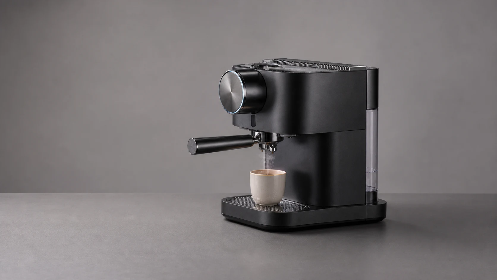 The same espresso machine shot conventionally and rebuilt in CGI