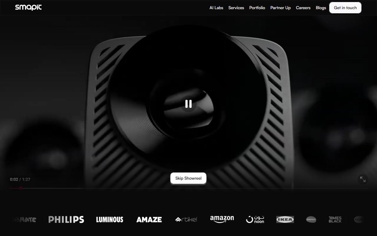 Homepage of SMAPIT as it appeared in September 2026